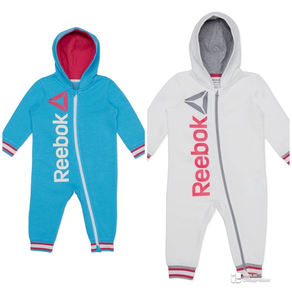 ✨NEW✨Lot of 2 Reebok baby hooded jumpers